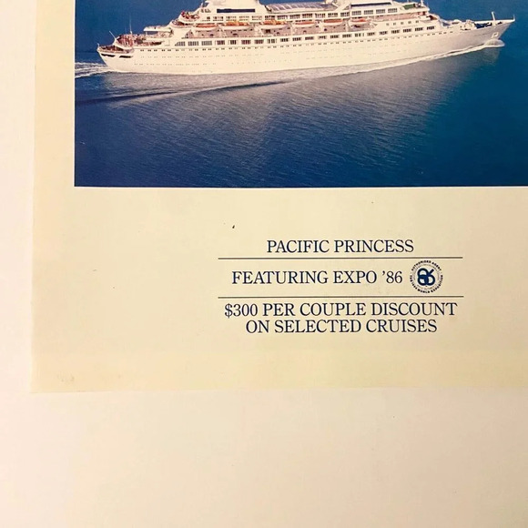 Vintage 1986 Princess Cruises Canada Alaska Pacific Princess Brochure Pamphlet - Picture 2 of 16